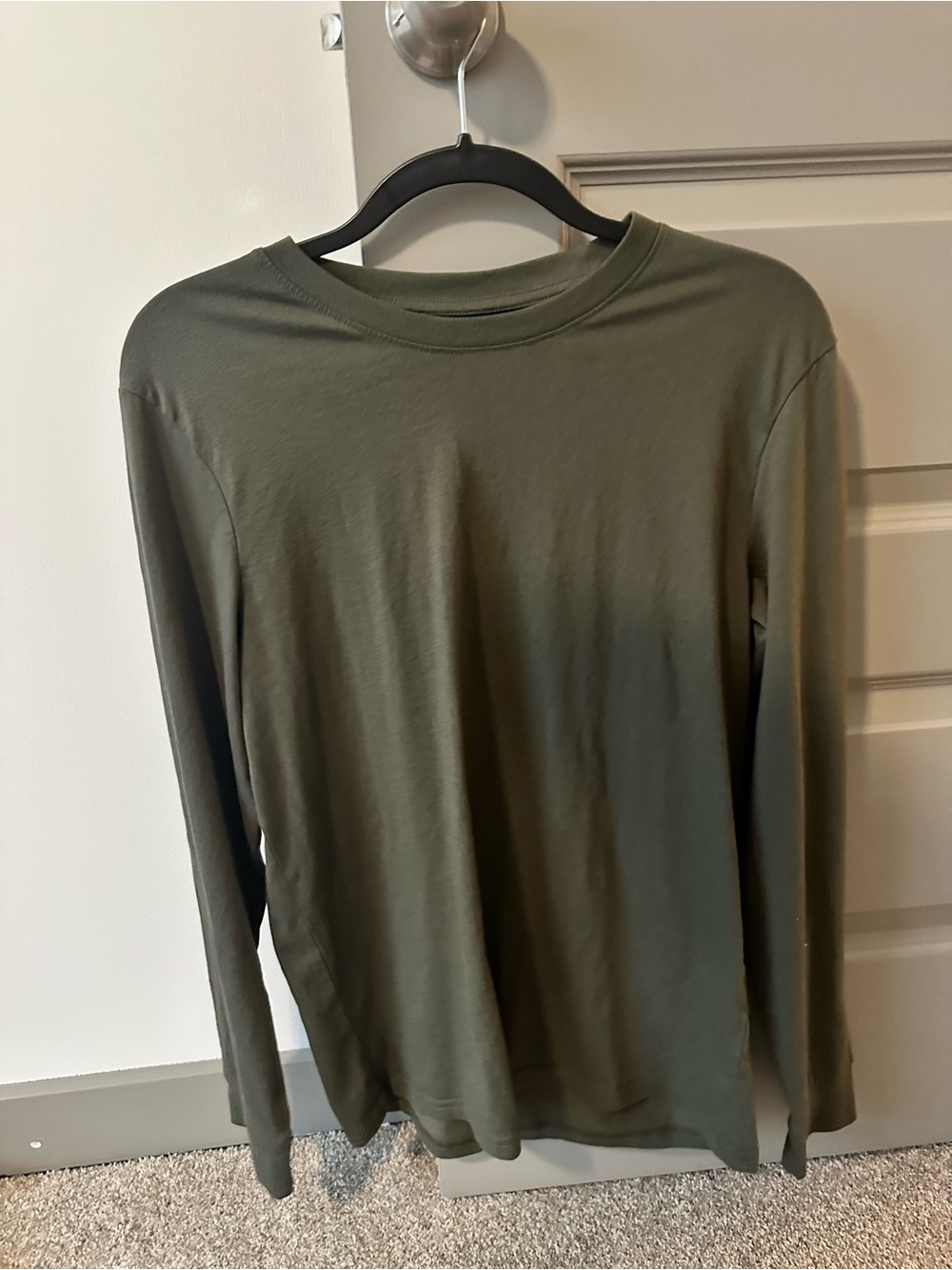 Sonoma Olive Green Long Sleeve Crew Shirt